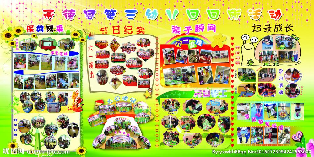 幼儿园展板图片