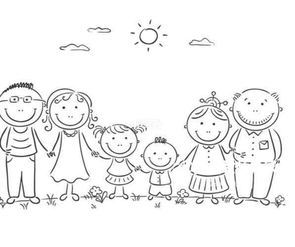 国际家庭日:分享教资面试常考题型:我的一家_教资_面试_绘画_教育