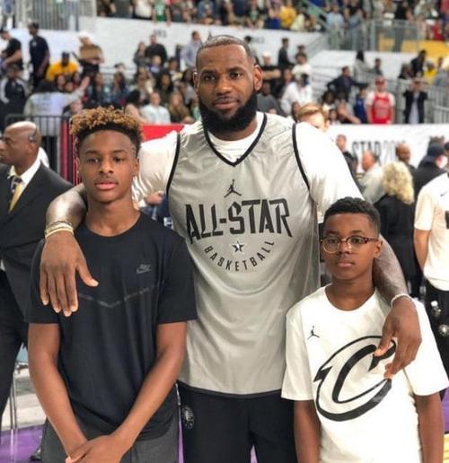 模板库里詹姆斯二儿子身高飙升直追老詹进nba有戏