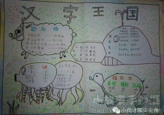 汉字的演变手抄报,汉字文化传承下去