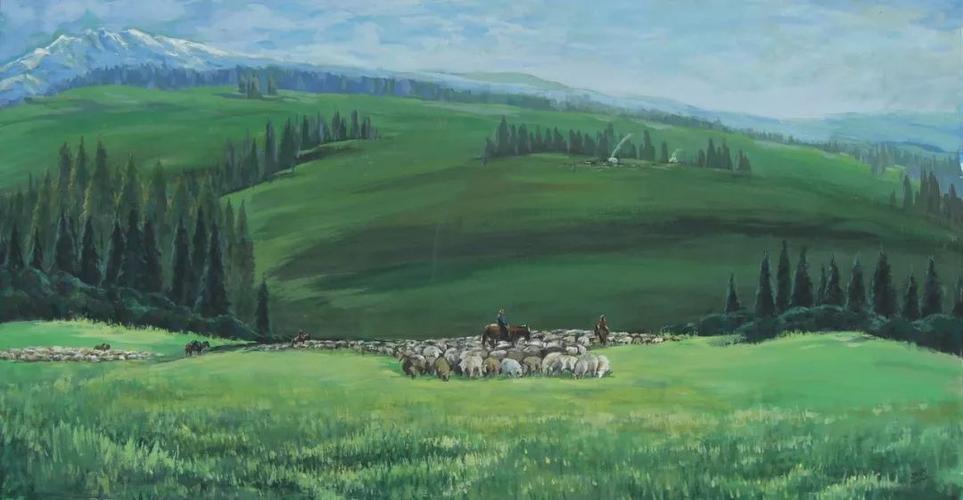 艺展中国聂虎群水粉画作品展