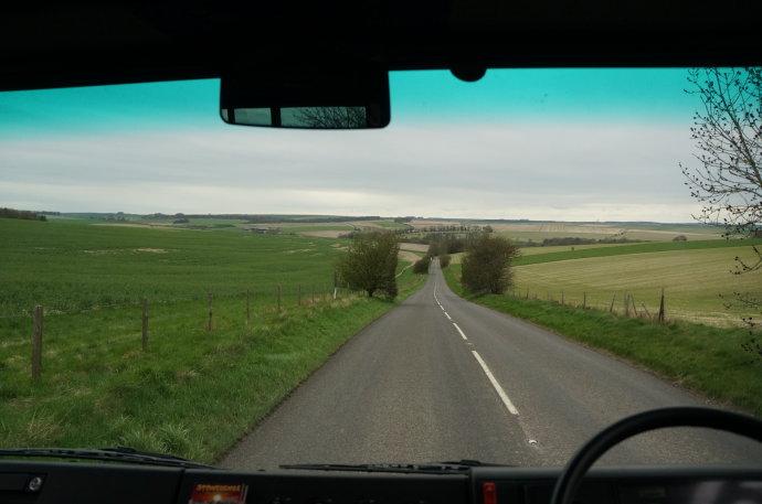 返回巴斯的路上   -   从车窗向外望去,这就是英格兰的原野风光, 美