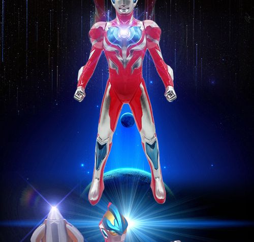 银河奥特曼3合1正版套装 声光音乐银河火花变身器召唤