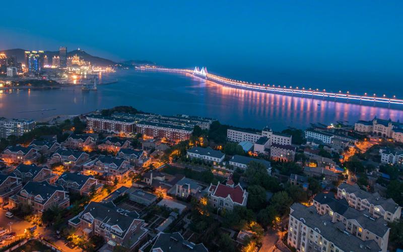 大连星海湾跨海大桥风景桌面壁纸