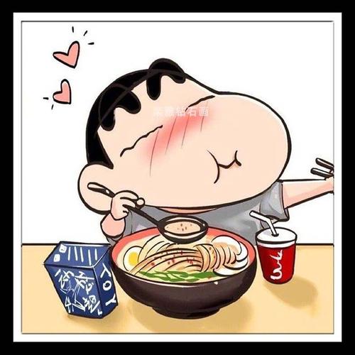 儿童房小幅日式卡通diy方钻满钻钻石画蜡笔小新吃面条贴钻十字绣