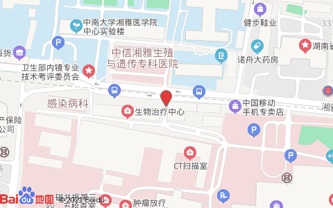 (长沙)中南大学湘雅医院 位置详情 - 城市吧长沙街景