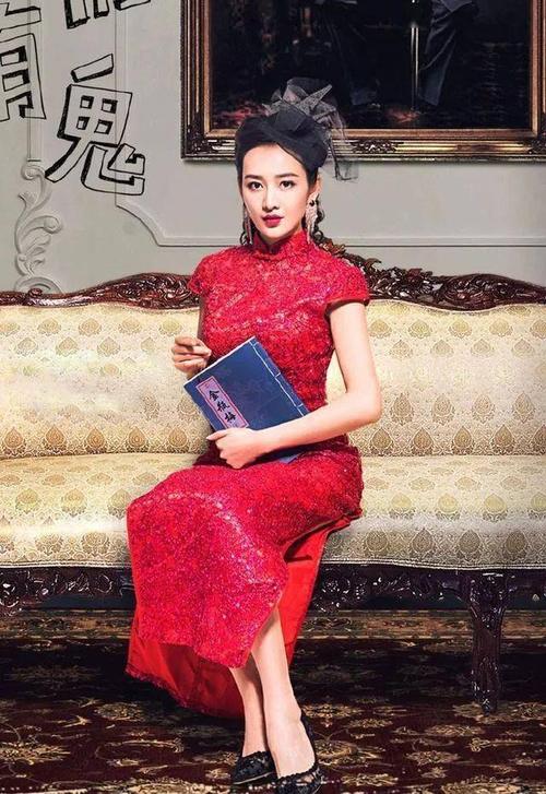 王鸥穿旗袍,大美女变面条,这是谁在害她!_女明星