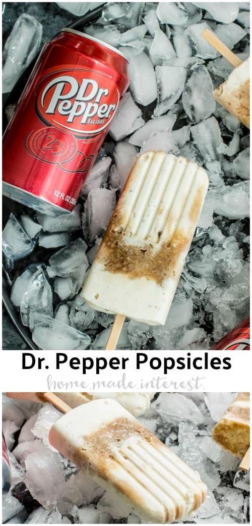 dr pepper float popsicles and summer fun!