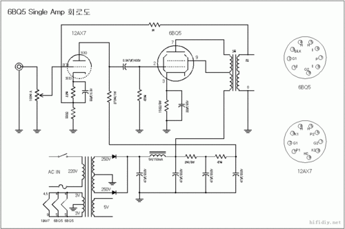 el34 6p3 kt88等单端胆机电路图