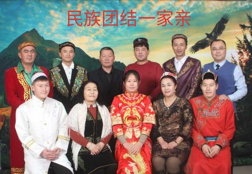由汉族,维吾尔族,哈萨克族,蒙古族,回族,塔塔尔族 个民族组成的团结