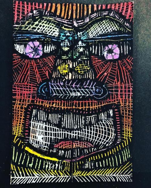 一组刮画作品分享_画作_教程_文化_绘画