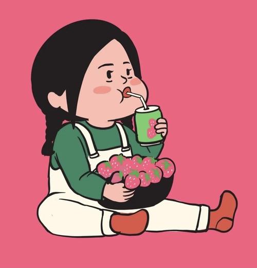 想找这种可爱胖乎乎的卡通女生头像