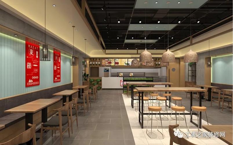 西安王华峰肉夹馍快餐店装修设计效果图