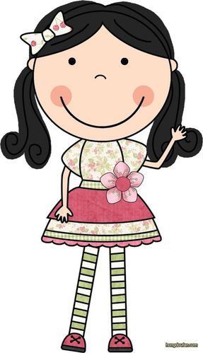 穿着花裙子打招呼的小朋友要如何画?女生简笔画大全