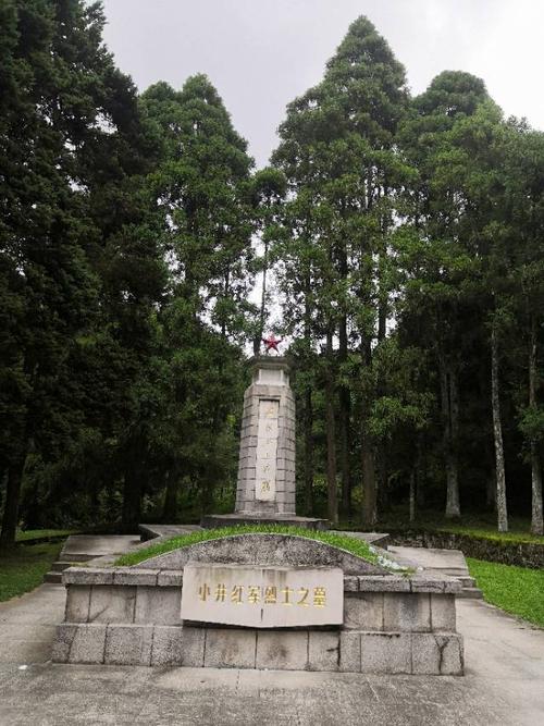 来到小井红军烈士陵园向无名的英雄们敬礼