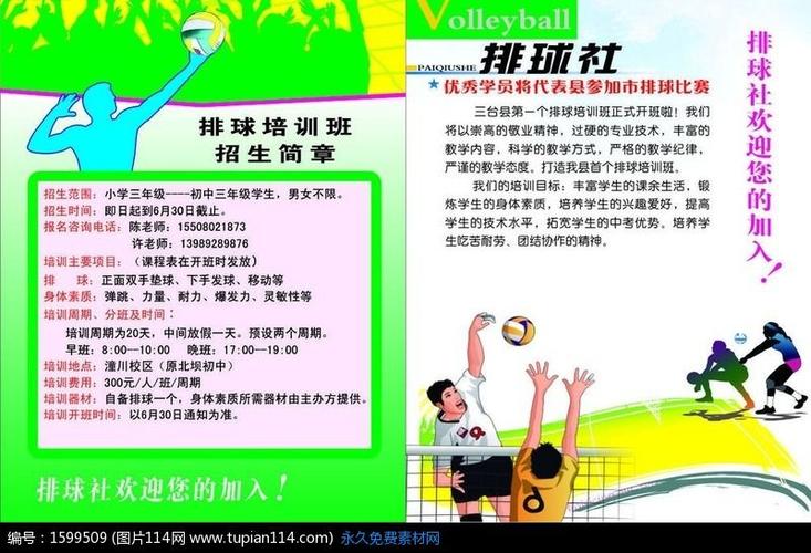 学校排球社团招新dm单