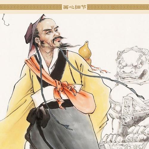 华佗行医古代中医名医人物人物画画像卷轴挂画国画