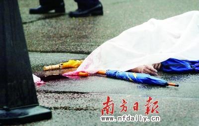 祖孙三人横穿马路被车撞一死一重伤