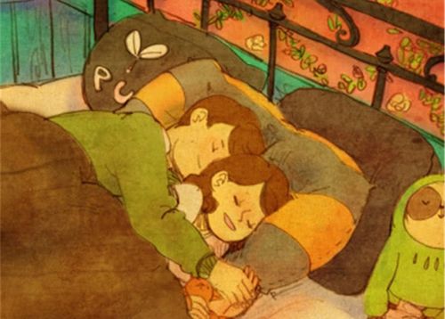 3,从背后搂着你天天睡去