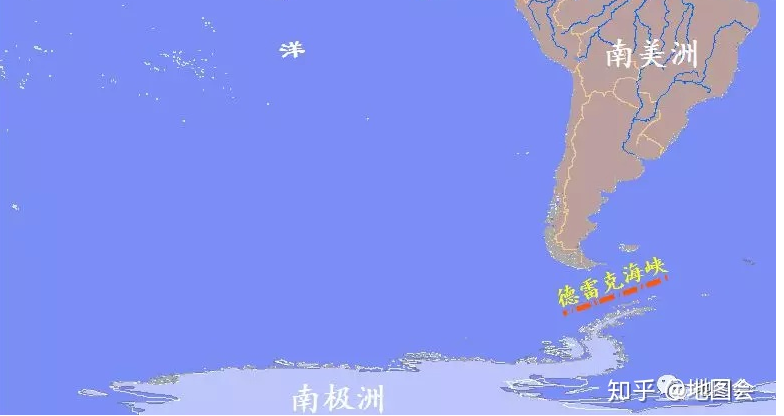 南美洲,南极洲分界线:德雷克海峡