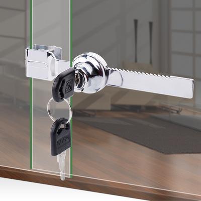 门锁玻璃柜橱窗玻璃推拉双开柜台手机双门单双门家具锁