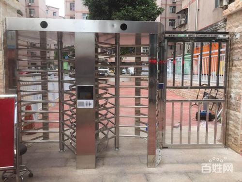 工厂直销全高电动不锈钢门转闸刷卡小区工地门禁系统