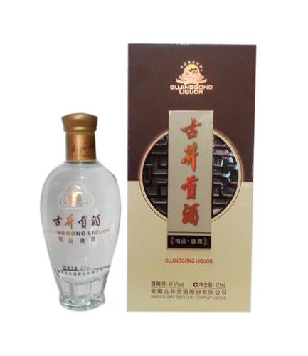 净含量:425ml 香型:浓香型      规格:1*4 生产厂商:安徽古井贡酒