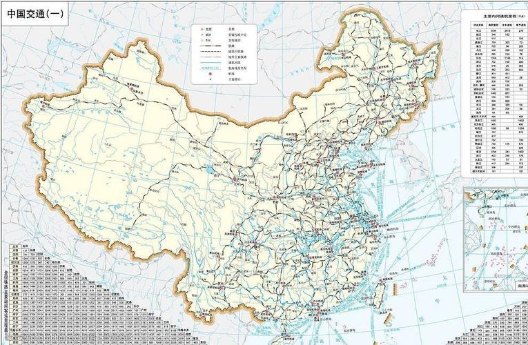 中国铁路和水路交通图图片