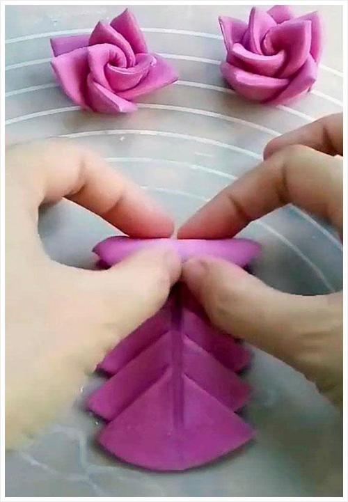 橡皮泥玫瑰花制作 儿童手工制作逼真的玫瑰花