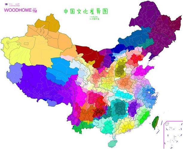 中国文化差异地图