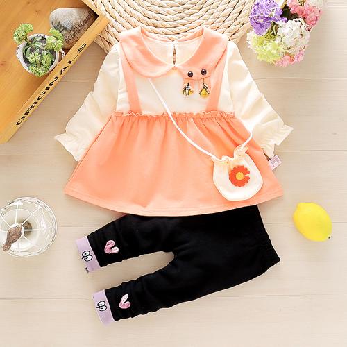 婴儿童装女宝宝春秋装0-3岁裙子纯棉衣服4公主服女童
