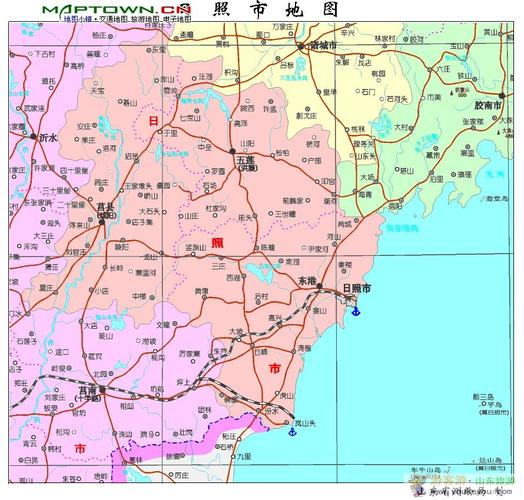 日照市交通旅游图