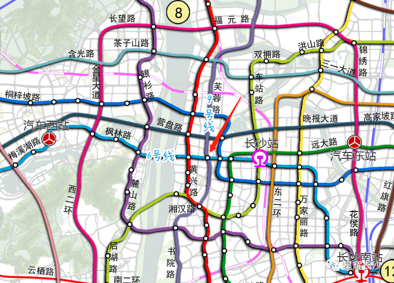 长沙地铁9号线亮相!或将在这里设站!快看经过哪些片区?