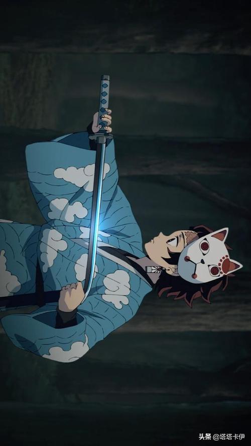 鬼灭之刃壁纸炭治郎第一次使用日轮刀