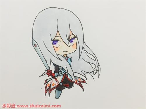 李白凤求凰简笔画的画法步骤图解