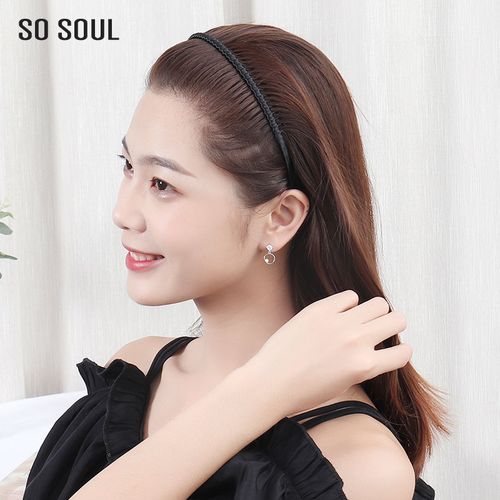 甜美女压发箍森女系百搭头饰韩国防滑带齿头箍简约超
