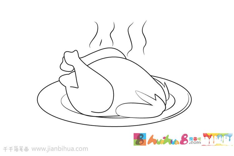 火鸡简笔画 轻松画