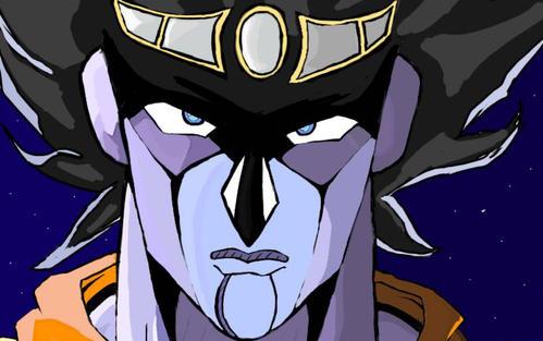 《jojo的奇妙冒险》全损音质手绘白金之星哒