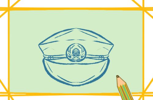 漂亮的军帽简笔画步骤1漂亮的军帽简笔画步骤2漂亮的军帽简笔画步骤3