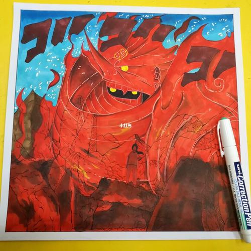 须佐能乎鼬马克笔手绘步骤_手绘_马克笔_无印良品怎么