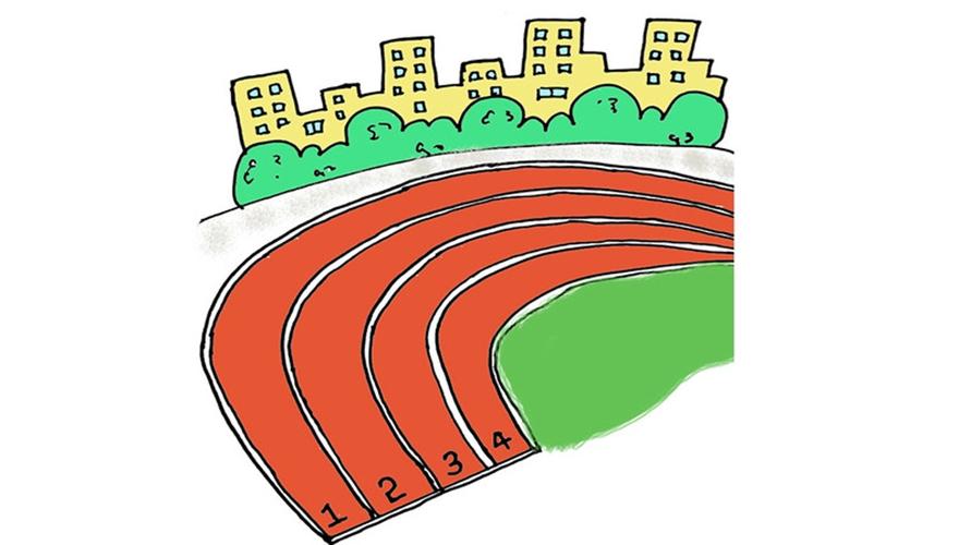 跑道简笔画怎么画