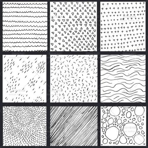 购客150号儿童手绘涂鸦绘画线条曲线背景图片手抄电子小报ppt素材背景