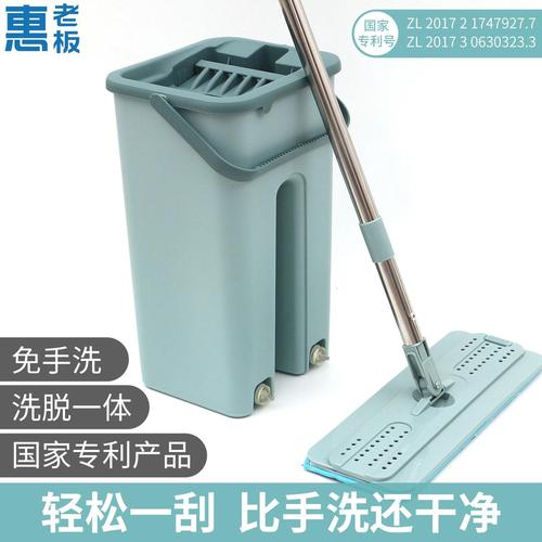 免手洗平板拖把家用懒人网红拖地神器木地板一拖干湿两用地拖布净