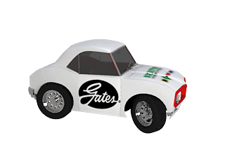 q版 3d 小汽车动画