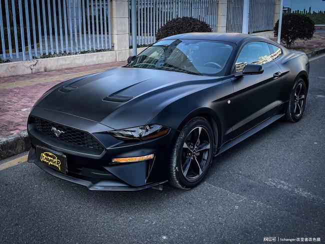 福特野马汽车贴膜ichangericr改变者改色膜超亚黑