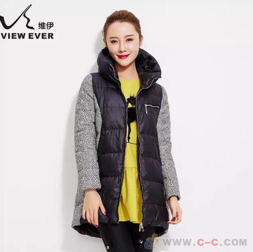 品牌折扣女装维伊羽绒服尾货走份一手货源批发