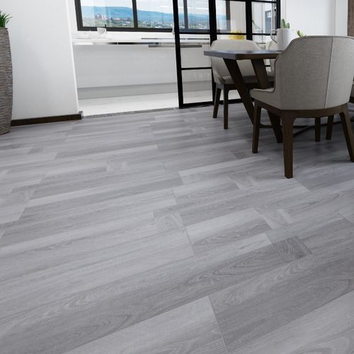 强化地板_欧式简约强化复合地板12mm灰色仿古橡木耐磨环保封蜡槽口