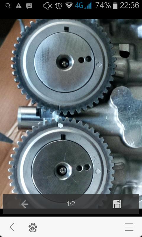 长安星卡473q发动机正时记号 凸轮轴的箭头朝上还是朝