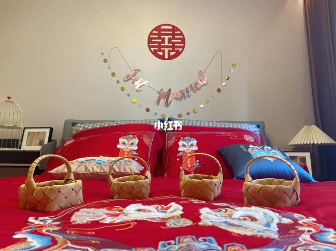 婚房布置|主婚床布置分享 早生贵子_婚房布置_备婚_穿