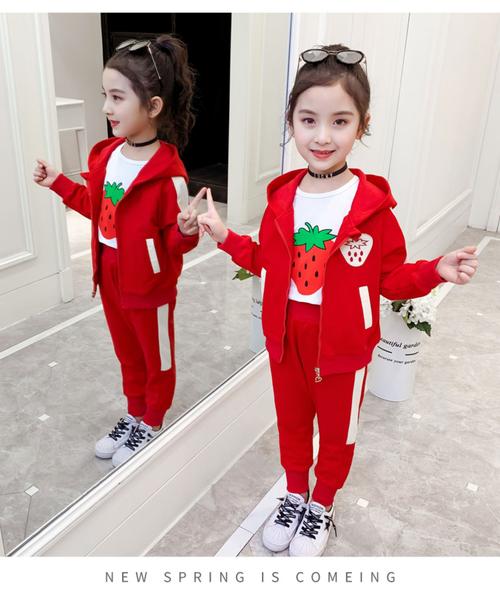 迪士尼同款3-14岁小孩子春天穿的女童春装套装1-2宝宝